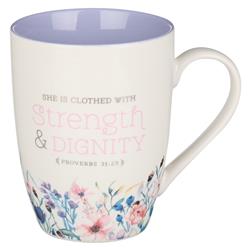 Picture of Christian Art Gifts 241545 Strength & Dignity Proverbs 31-25 Mug