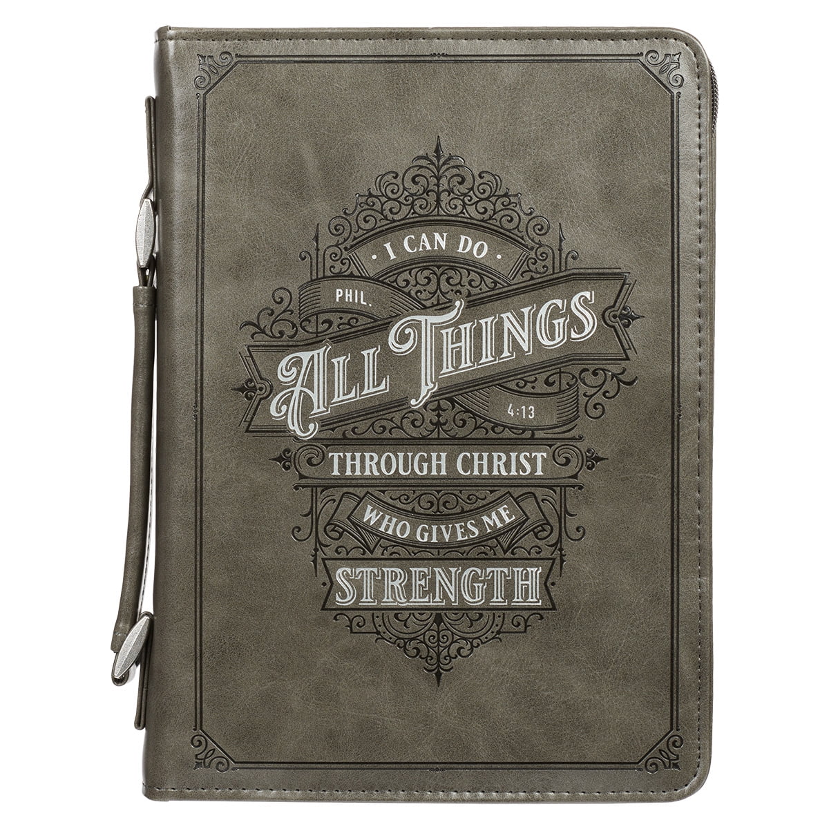 All Things Philippians 4-13 Bible Cover - Large - Denim Blue