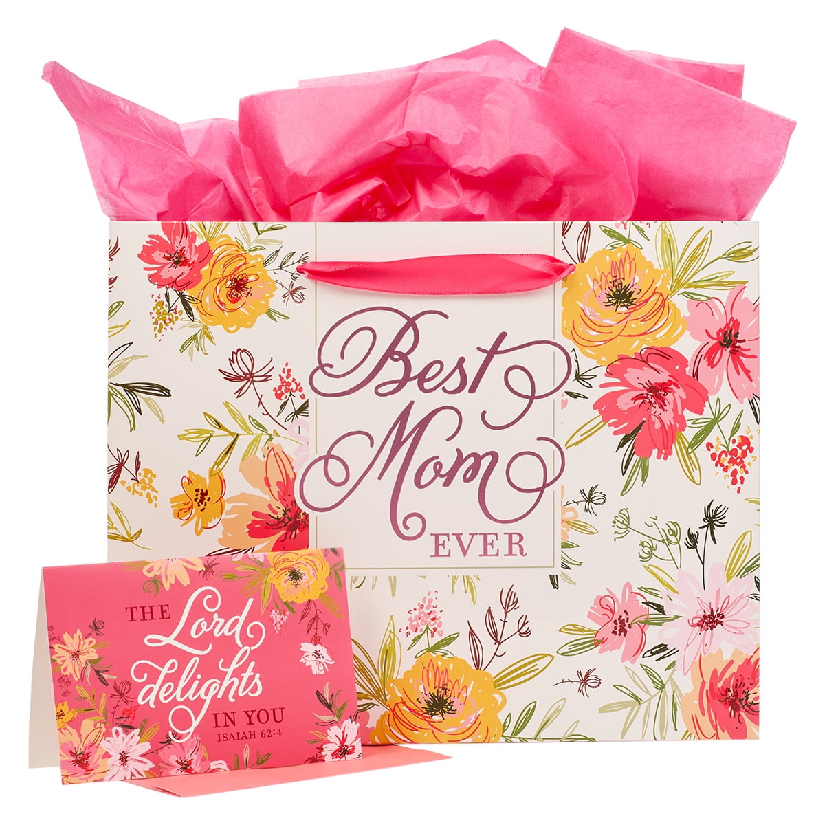 241406 Best Mom Ever Landscape Gift Bag with Card - Large