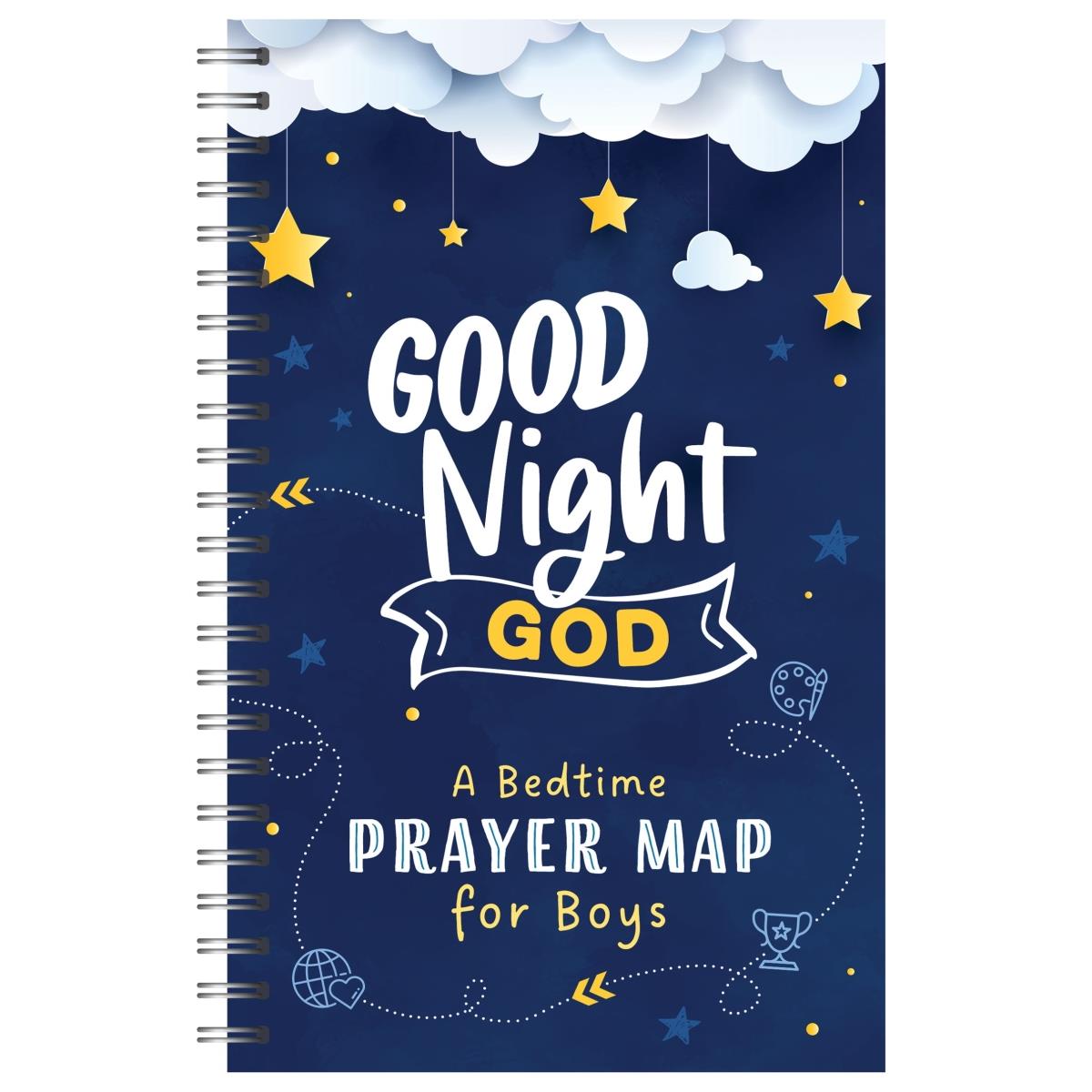 Barbour Publishing 204607 Good Night God- A Bedtime Prayer Map for Boys Book