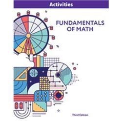 BJU Press 205119 Fundamentals of Math Student Activities Manual Book - 3rd Edition