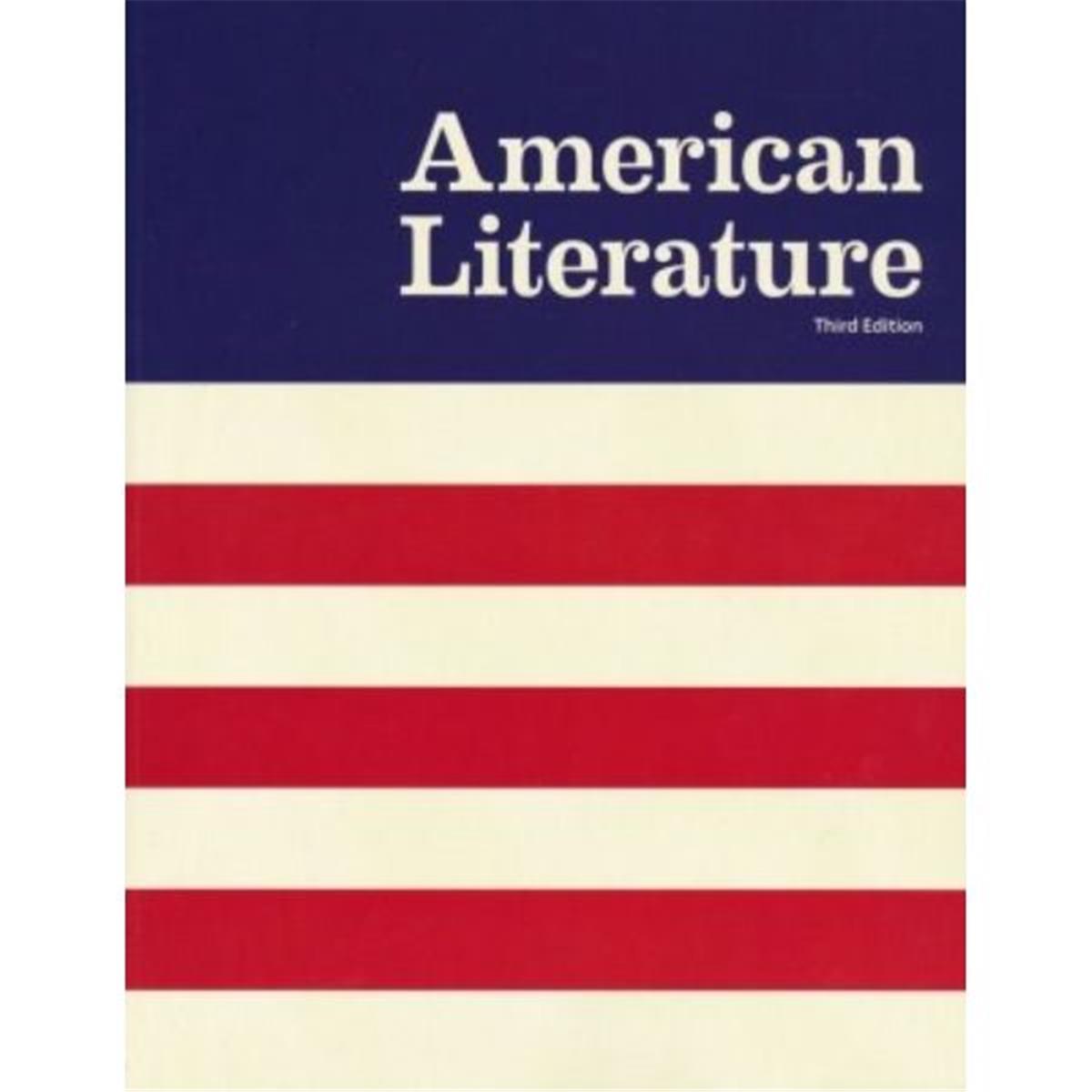 American Literature Student Text Book - 3rd Edition, Copyright Update - BJU Press 234088