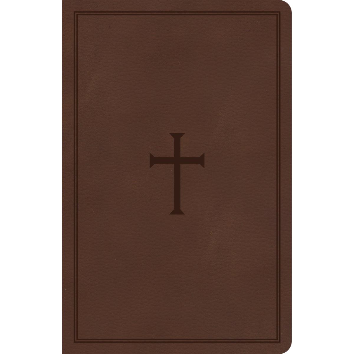 Picture of B&H Publishing 204357 KJV Thinline LeatherTouch Bible - Brown