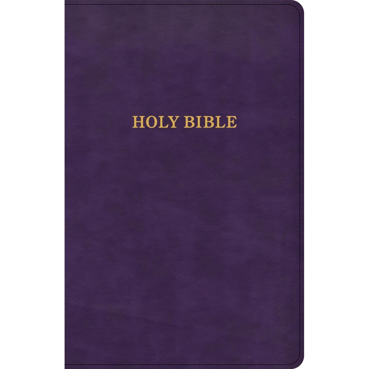 Picture of B&H Publishing 204359 KJV Thinline LeatherTouch Bible - Purple