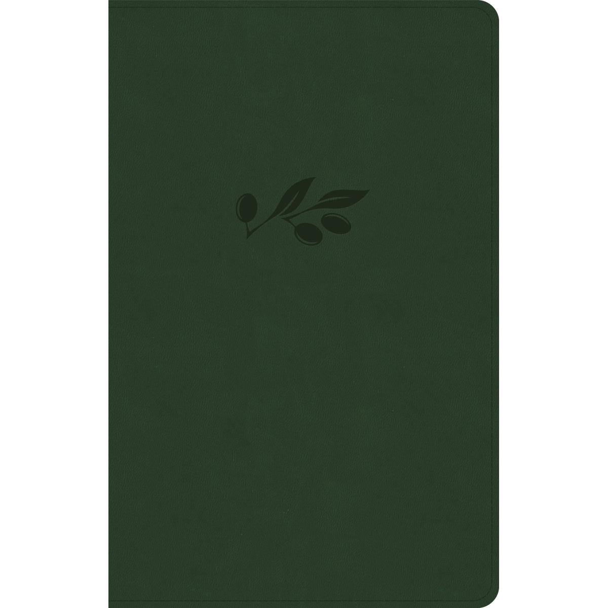 259656 CSB Thinline LeatherTouch Bible - Olive