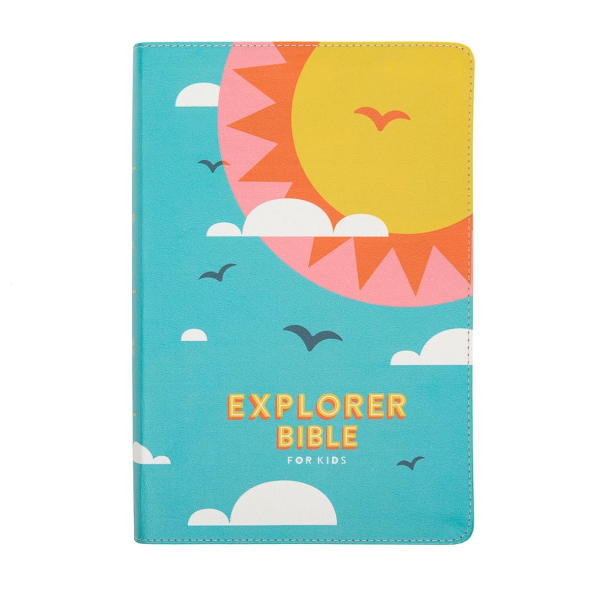 Picture of B&H Publishing 204297 CSB Explorer LeatherTouch Bible for Kids - Hello Sunshine