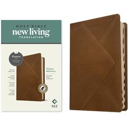 221077 NLT Thinline Reference Filament Enabled Edition Bible - Messenger Brown