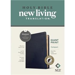 240397 NLT Compact Giant Print & Filament Enabled Edition Bible - Navy Blue Cross