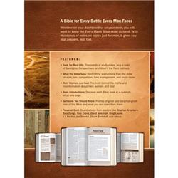 262804 NIV Every Mans & Large Print Deluxe Explorer Edition Bible - Rustic Brown
