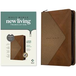 221081 NLT Large Print Thinline Reference Zipper Filament Enabled Edition Bible