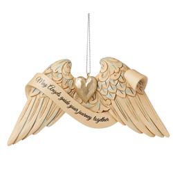 Enesco 204977 4.75 in. Jim Shore & Heartwood Creek-Wedding Angel Wings Ornament -  Nesco US