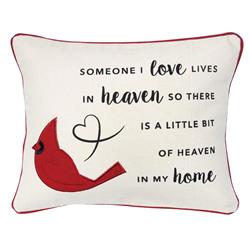 Picture of Enesco 205035 9 x 12 in. Cardinal & Someone I Love Is In Heaven Pillow
