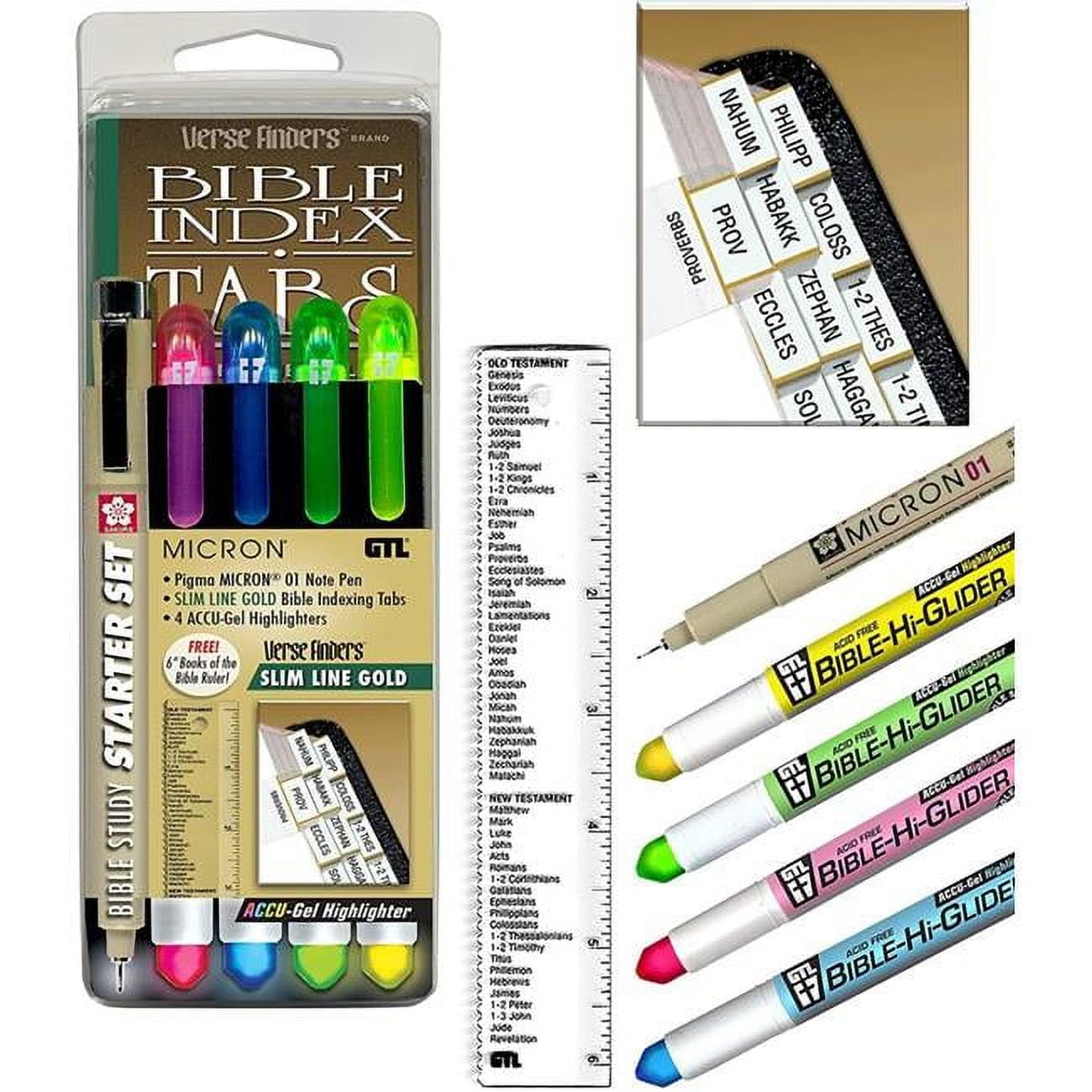 Bible Study Starter Set-Slim Line-Gold
