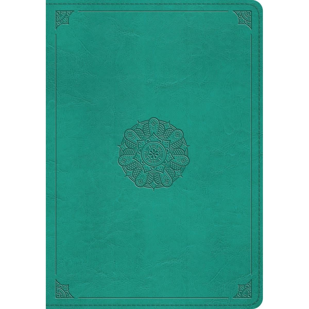 259928 ESV Study Emblem Design TruTone Bible - Turquoise