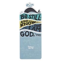 Picture of Christian Art Gifts 213806 Be Still & Know-Psalm 46-10 Bookmark - Blue
