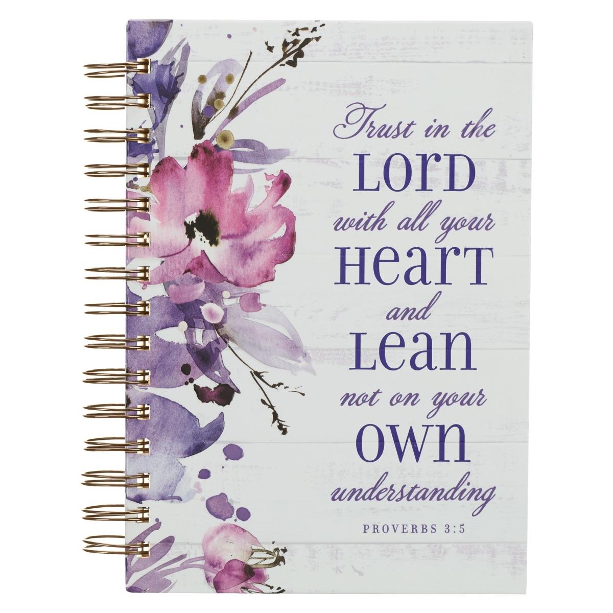 241510 Trust in the Lord Proverbs 3-5 Wirebound Journal, Large