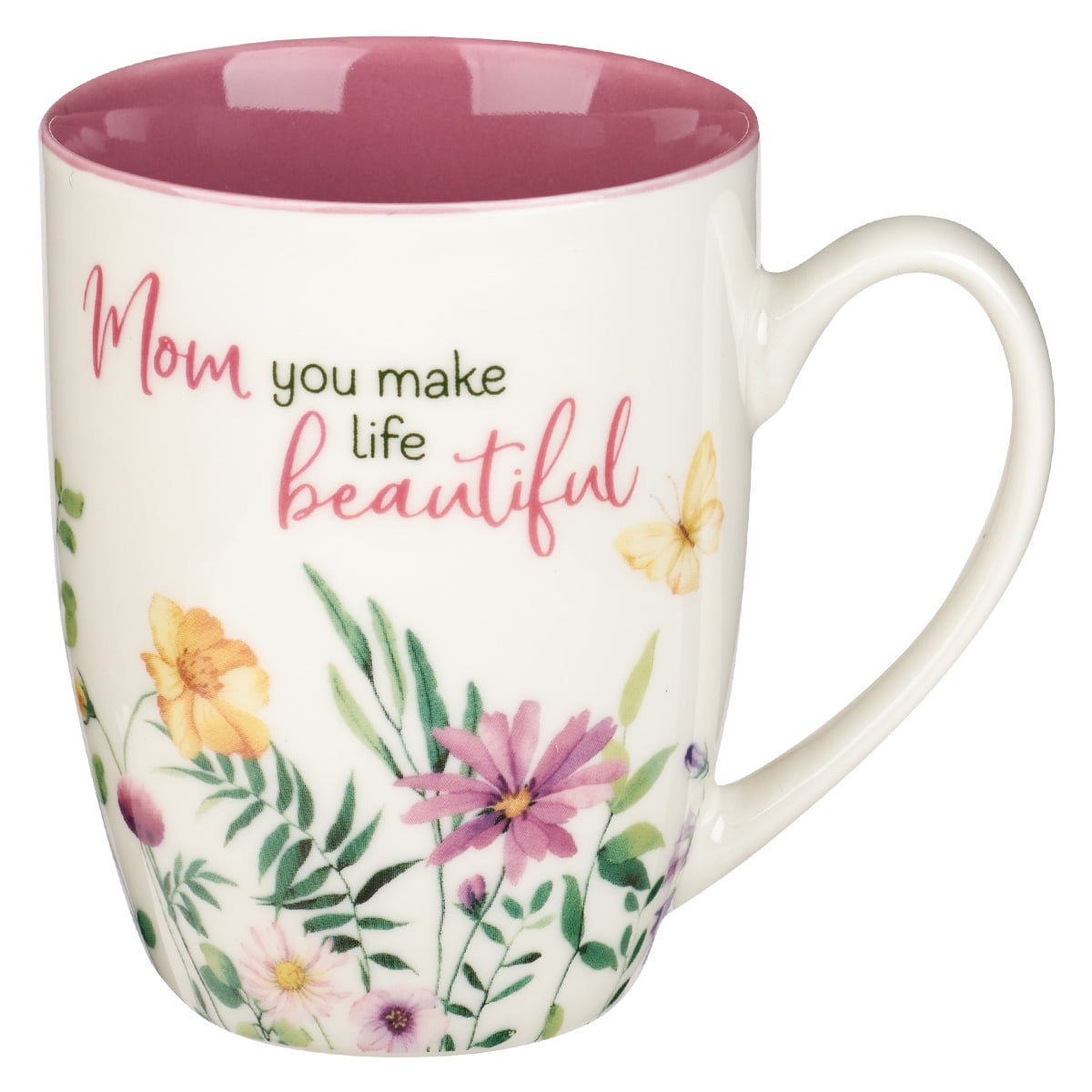 Picture of Christian Art Gifts 241565 Mom You Make Life Beautiful Floral Garden Ceramic Mug