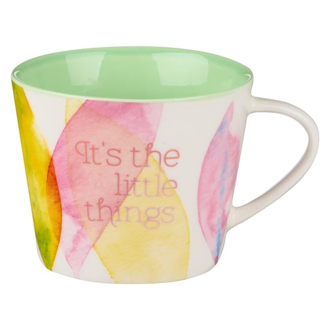 Picture of Christian Art Gifts 249977 Its the Little Things Citrus Leaves Ceramic Coffee Mug