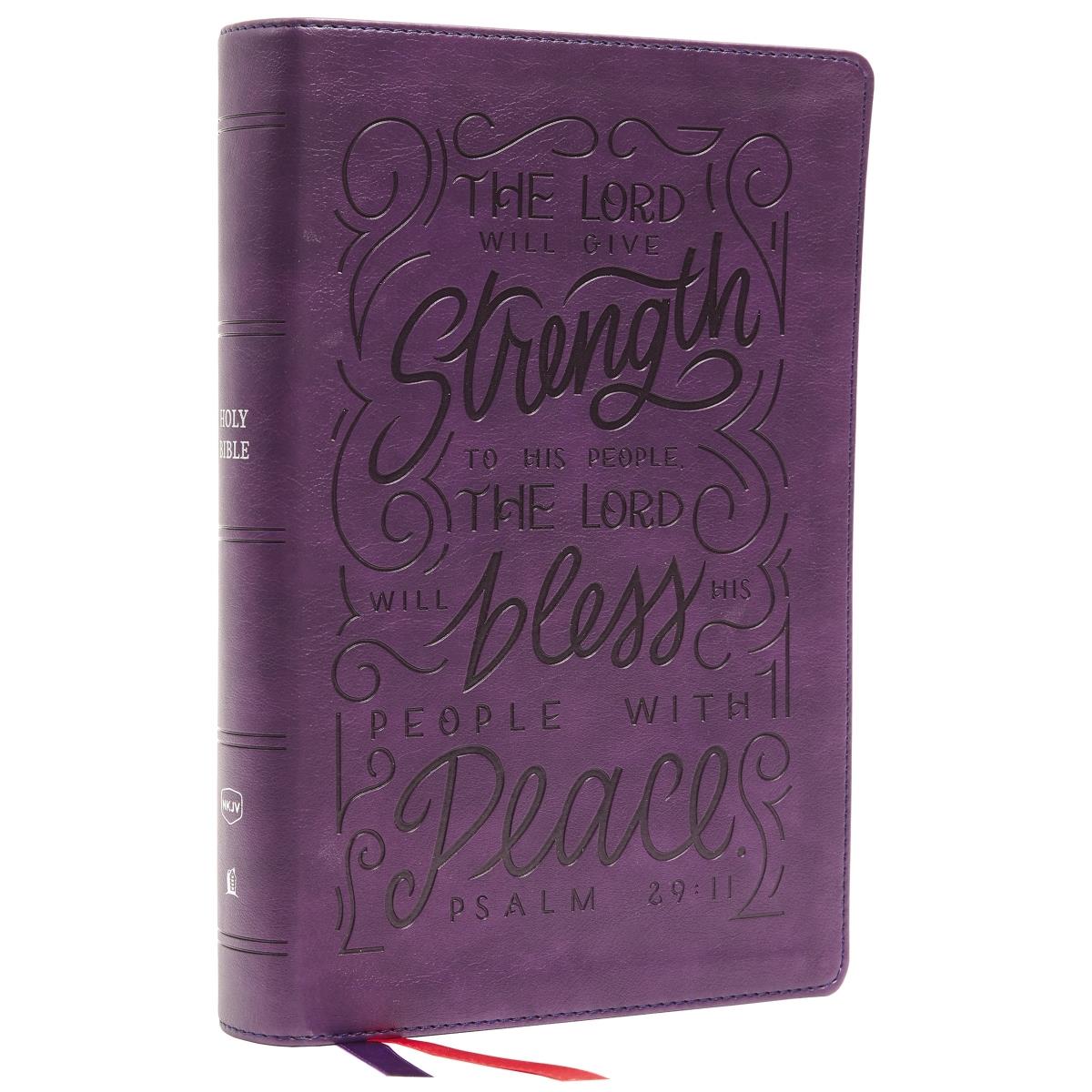 231144 NKJV Giant Print Center-Column Reference Verse Art Cover Collection Bible