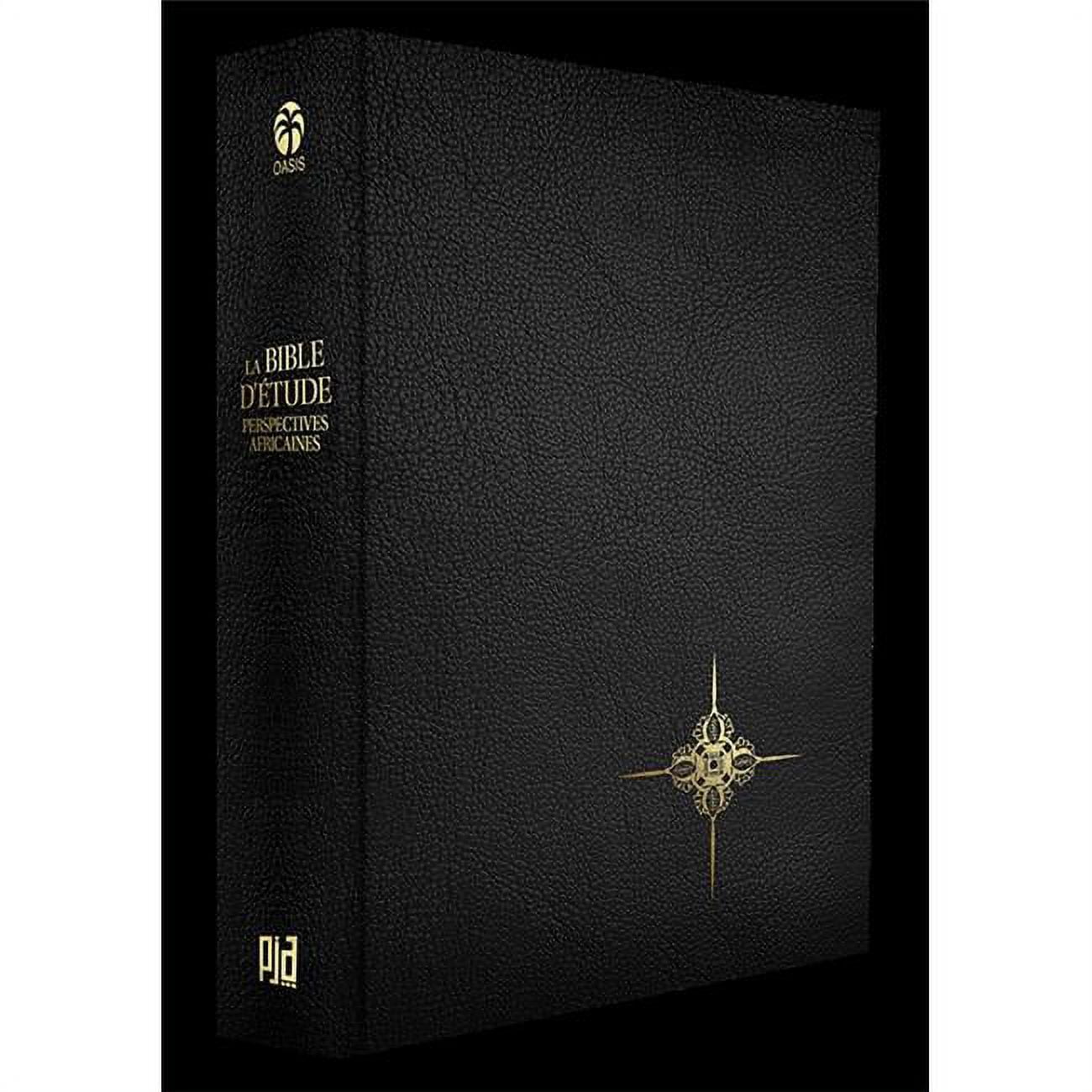 Picture of Oasis International 322006 La Bible Detude Black Leather Bibles