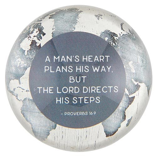 Picture of Heartfelt 221725 3 x 1.25 in. Glass-Mans Heart Paperweight