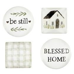 Picture of CB Gift 233294 Blessed Home Magnet Set&#44; Set of 4