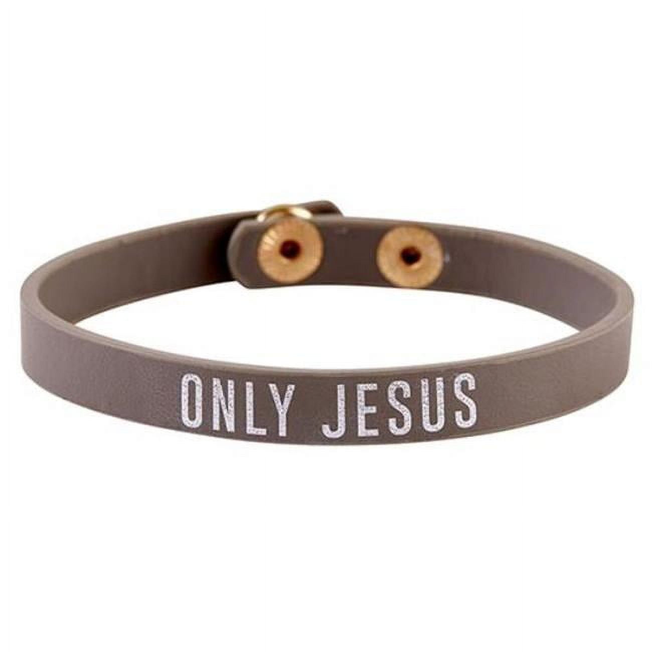Picture of CB Gift 224367 Simply Faith Snap Only Jesus Bracelet