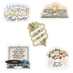 214417 3 x 3 in. Vinyl Assorted Stickers Pack, Set of 5