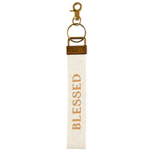 Picture of Heartfelt 214440 Canvas Blessed Keychain