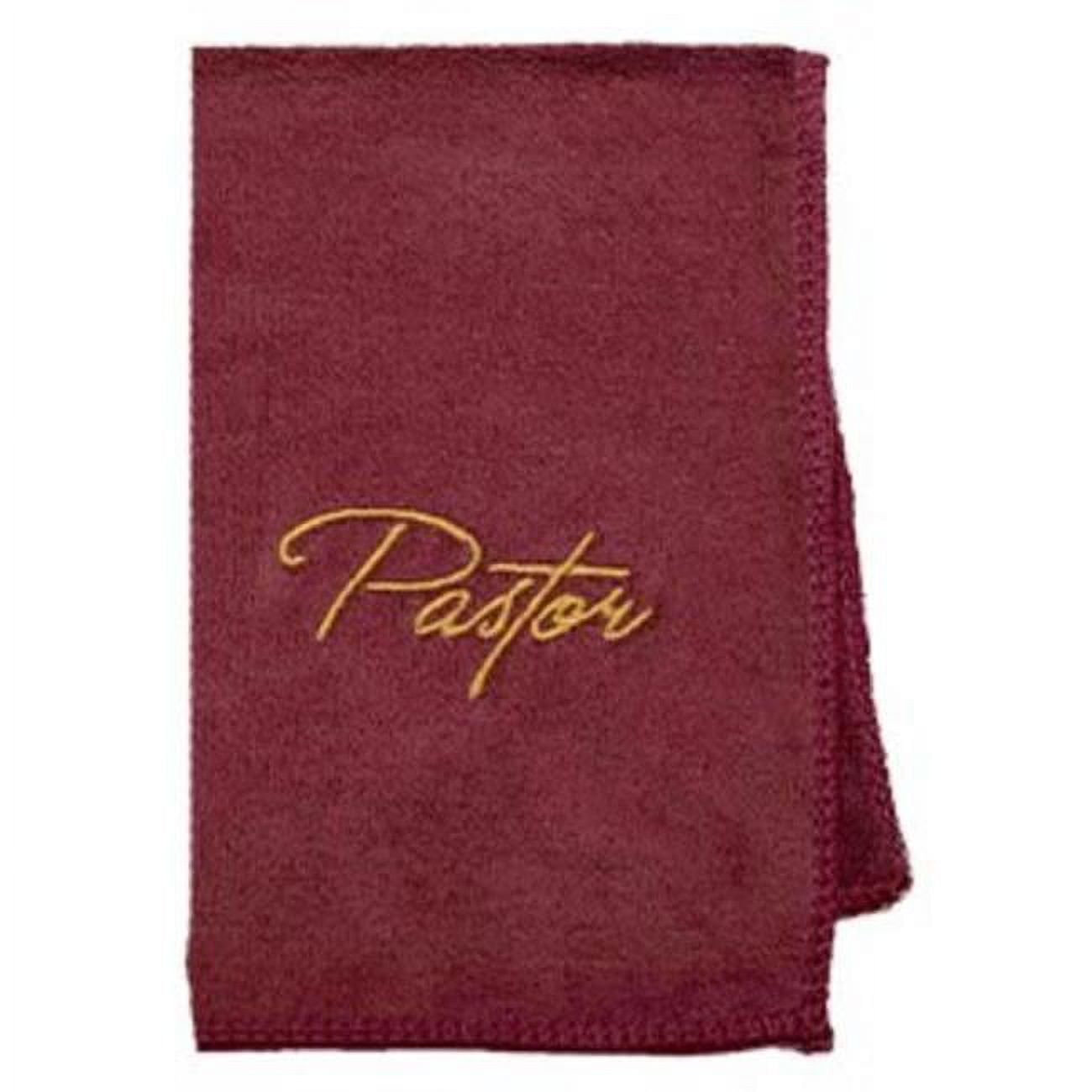 214345 Microfiber Pastor Towel, Burgundy