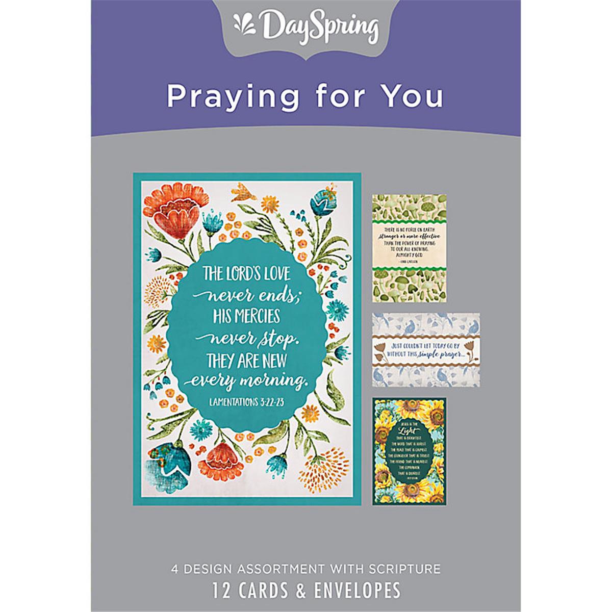 Picture of Dayspring 214274 Pray for You Praying for You Boxed Card, Box of 12