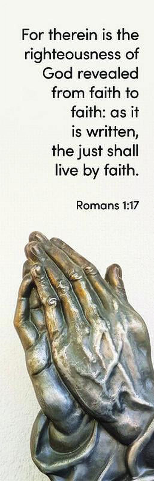 Picture of B & H Publishing 259705 For Therein is the Righteousness of God Live by Faith Romans 1 - Bookmark&#44; Pack of 25