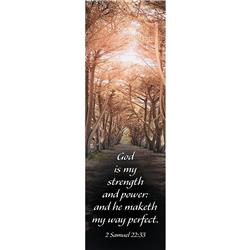 Picture of B & H Publishing 259709 God is My Strength & Power & He Maketh My Way Perfect 2 Samu Bookmark&#44; Pack of 25