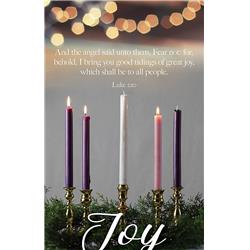 Advent Week 3 - Joy Isaiah 9 - 6 Bulletin - Pack of 100