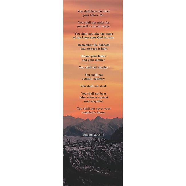 Picture of B&H Publishing 224554 Bookmark - 10 Commandments - Pack of 25
