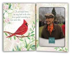Cardinal Memoral Hinged Photo Frame with Engraving Plate