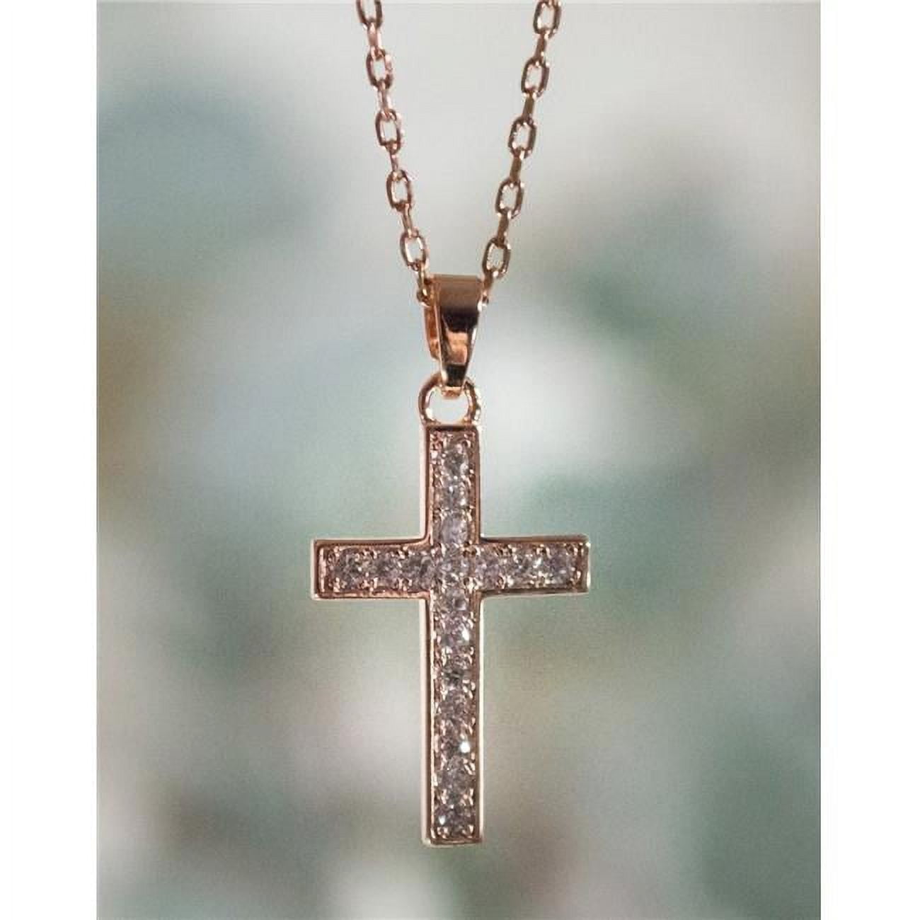 Cross Necklace - Rose Gold