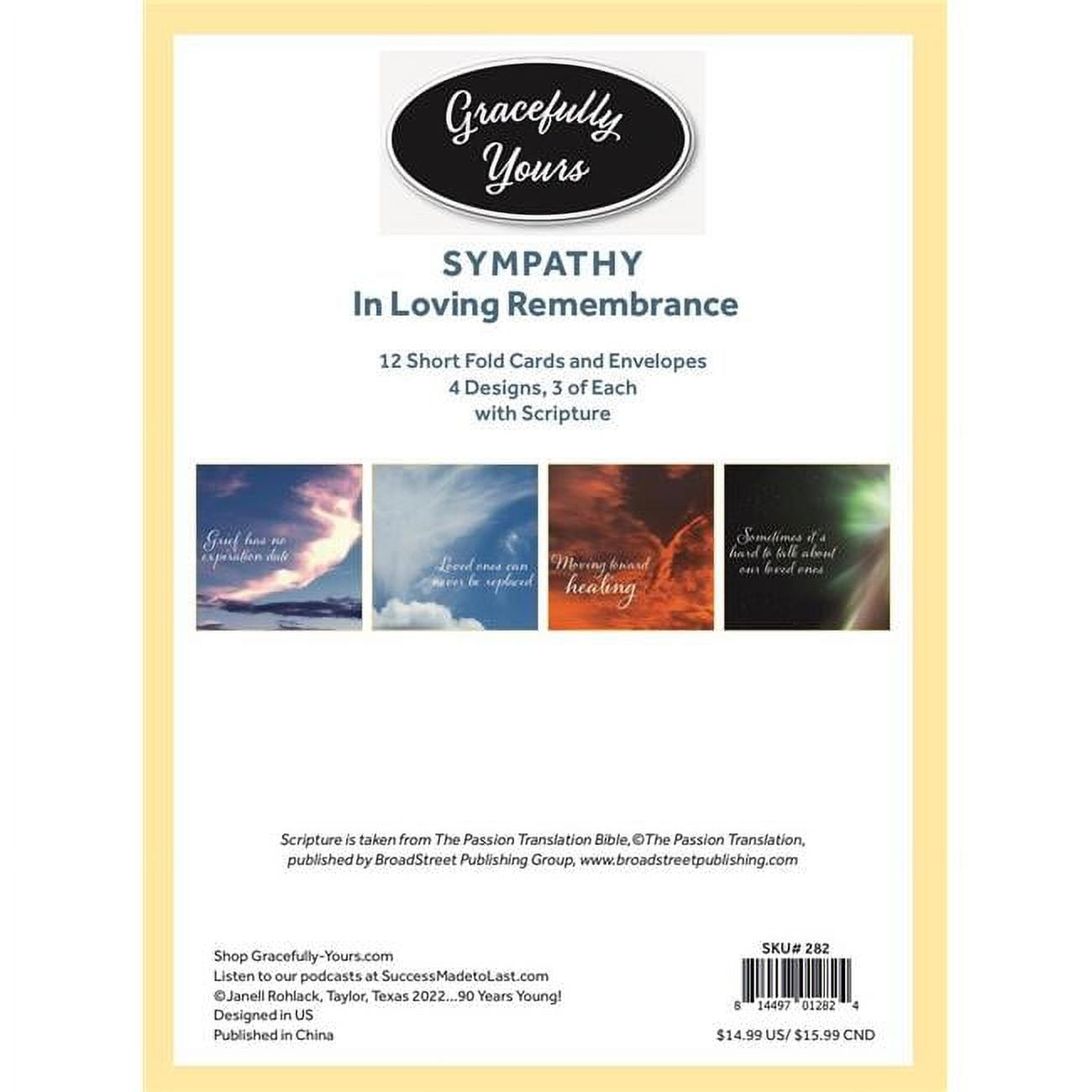 Picture of Gracefully Yours 215401 No.282 In Loving Remembrance Sympathy Card