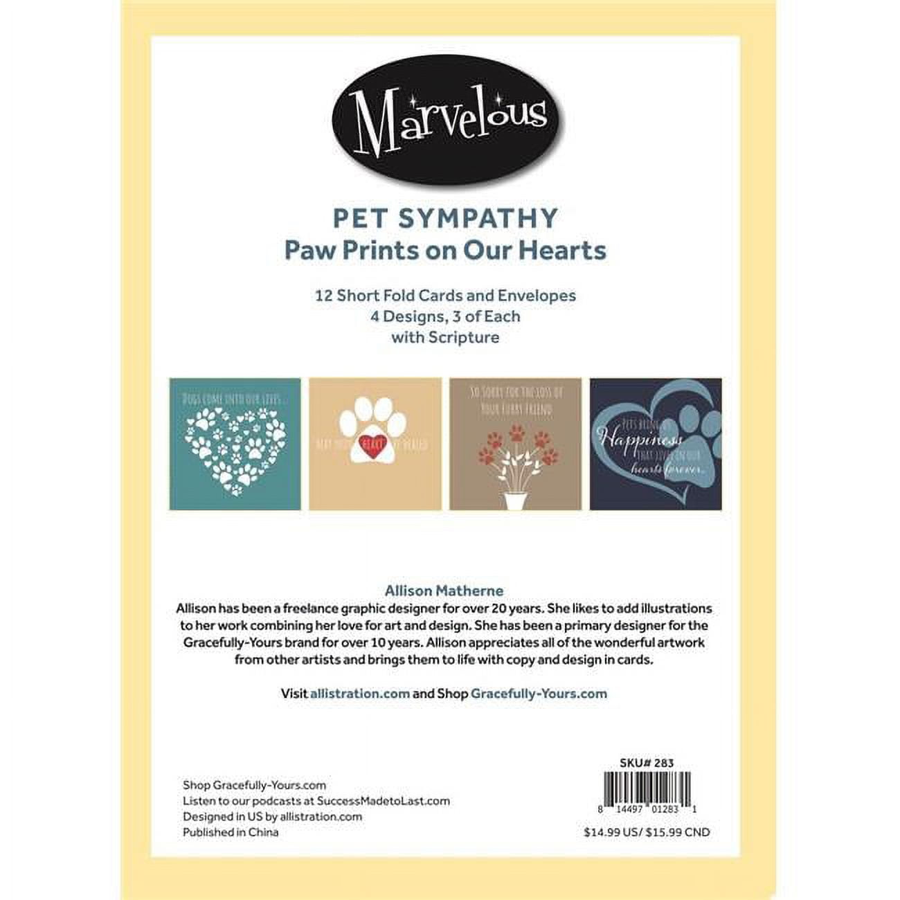 Picture of Gracefully Yours 215409 No.283 Loss of Furry Friend Pet Sympathy Card