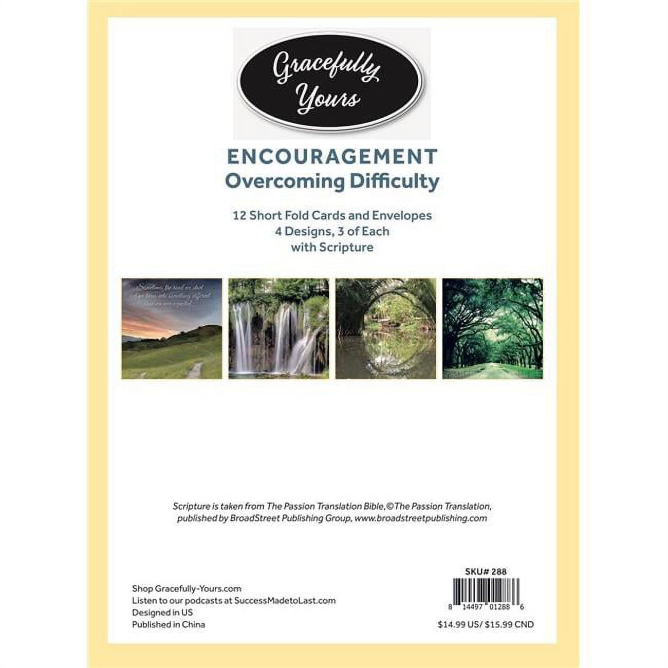 Picture of Gracefully Yours 215442 No.288 Overcoming Difficulty Encourage Card