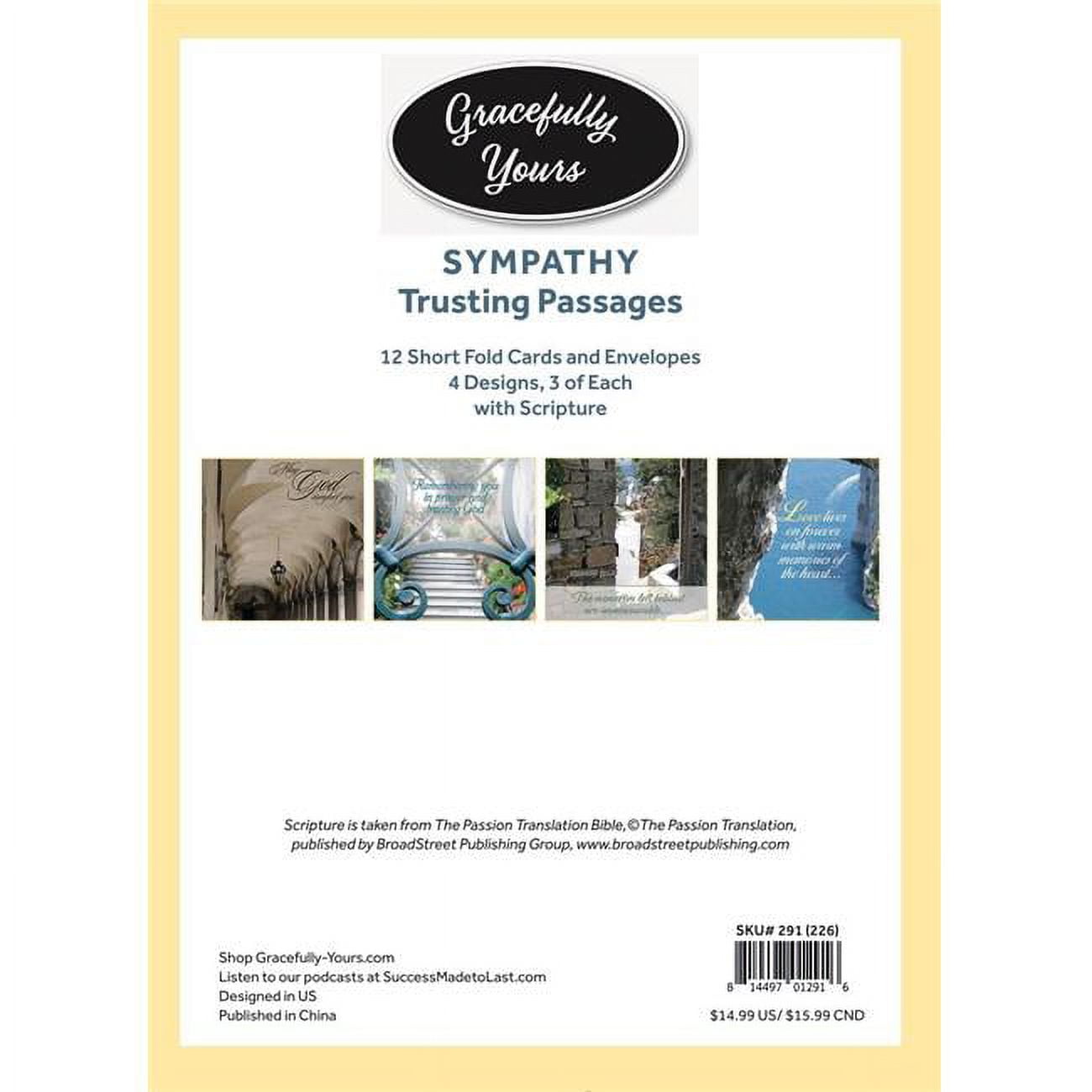 Picture of Gracefully Yours 215445 No.291 Trusting Passages Sympathy Card