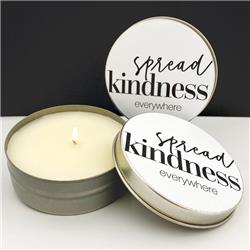Picture of Abba Products 211639 4 oz Spread Kindness - Matcha Mint Tin Candle