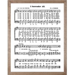 Picture of Beechdale Frames 224906 11 x 14 in. I Surrender All Framed Art