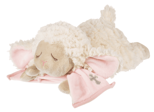 Picture of Ganz USA 205671 11 in. Loving Lamb with Blankie Plush Toy&#44; Pink & Blue - Pack of 6