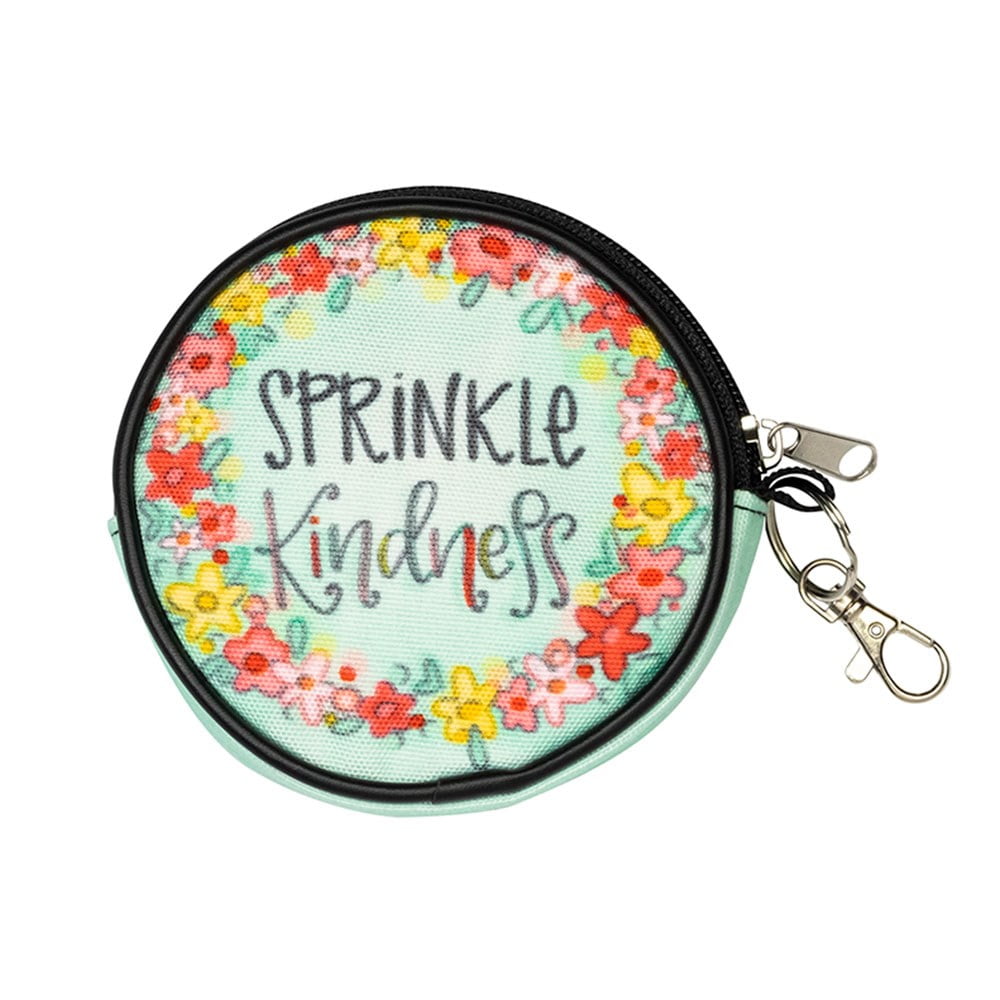 Picture of Shannon Road Gifts 223917 4 in. Dia Sprinkle Kindness Coin Purse - Round
