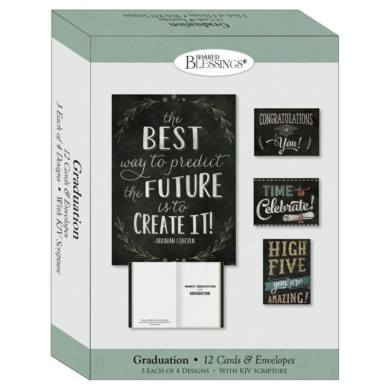 Picture of Crown Point Graphics 221633 Shared Blessings-Graduation-Time To Celebrate Card, Box of 12