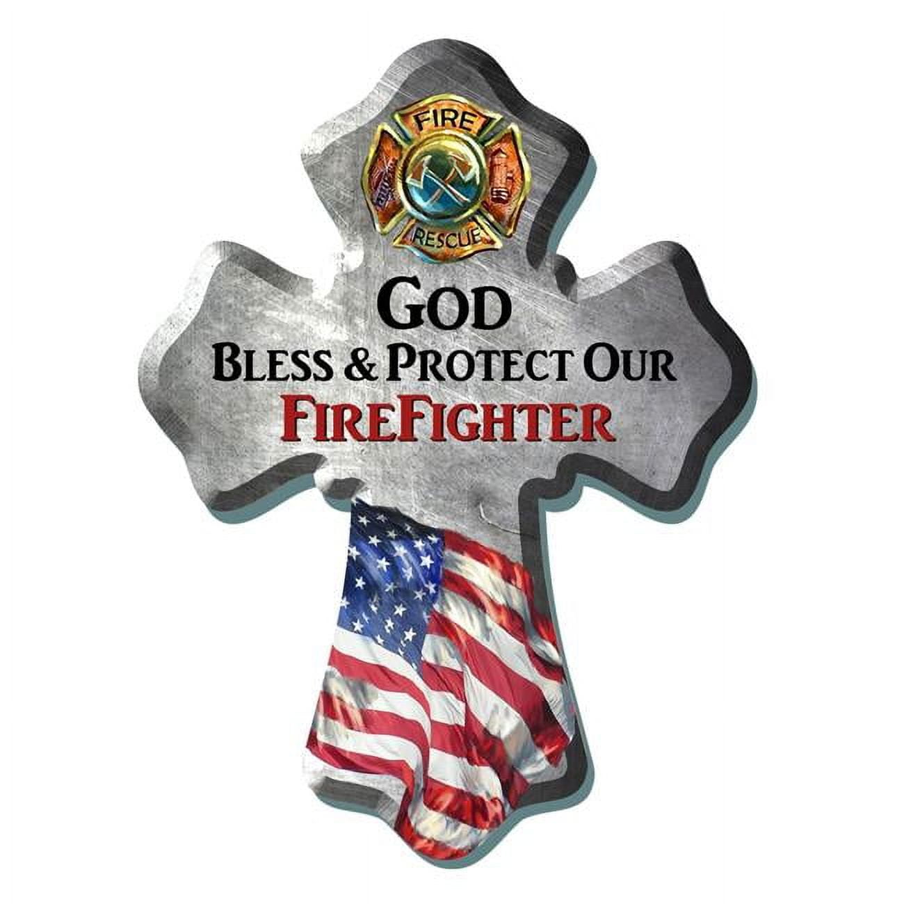 6 x 8 in. Firefighter Wall Cross