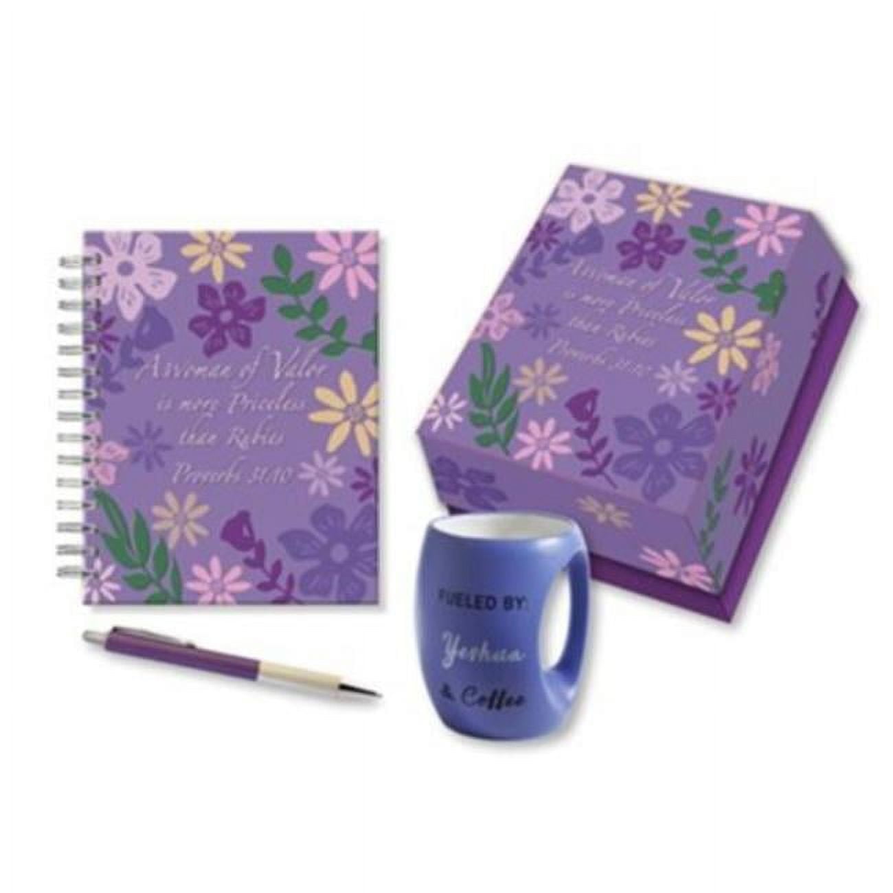 Picture of Holy Land Gifts 231531 Woman of Valor Box Pen Journal & Mug Set
