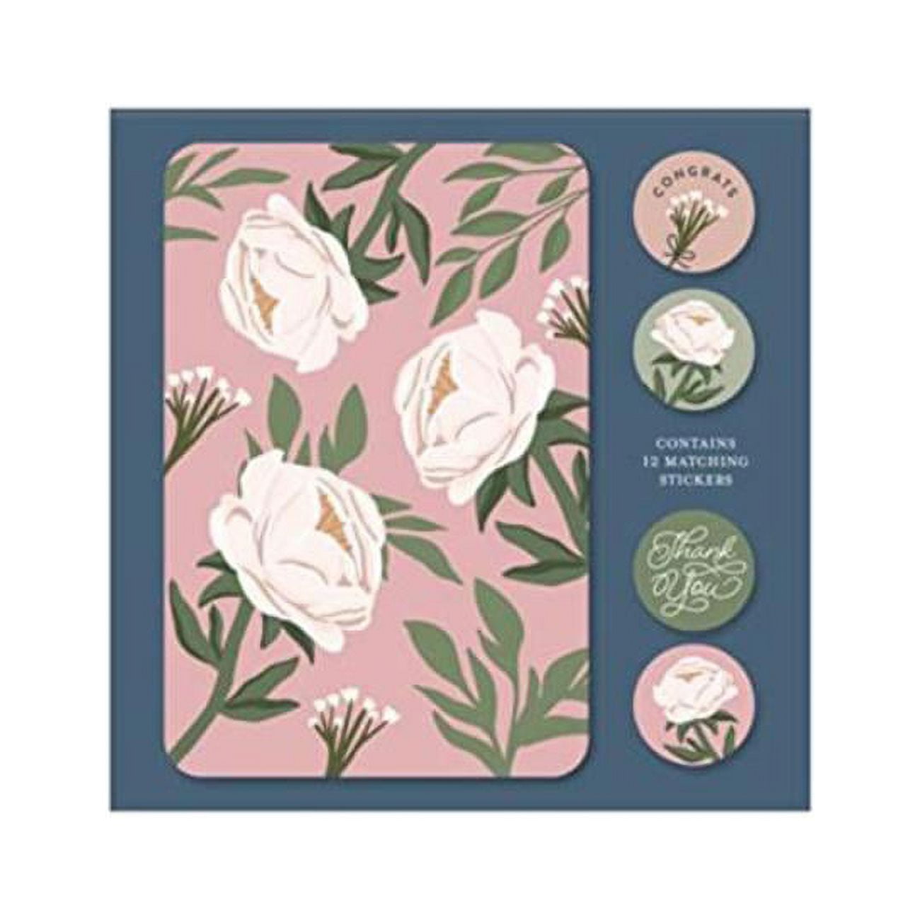 Botanical Blessings Note Card Set, Assorted Color - 12 Piece