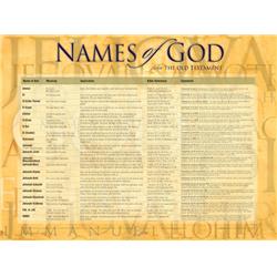 Picture of Rose Publishing 037431 19 x 26 in. Names of God Wall Chart
